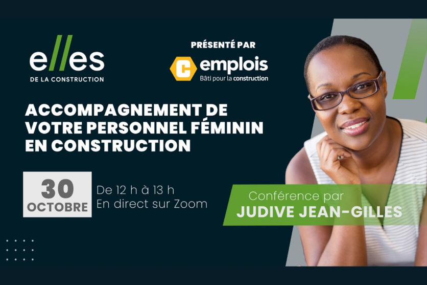 Webinaire « Accompagnement de votre personnel féminin en construction »