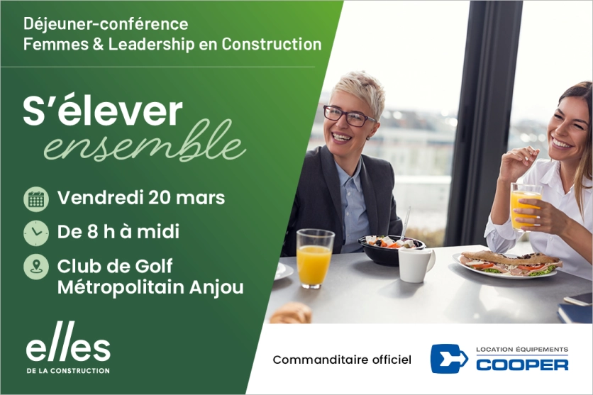 Déjeuner-conférence Femmes & Leadership en Construction « S’élever Ensemble »