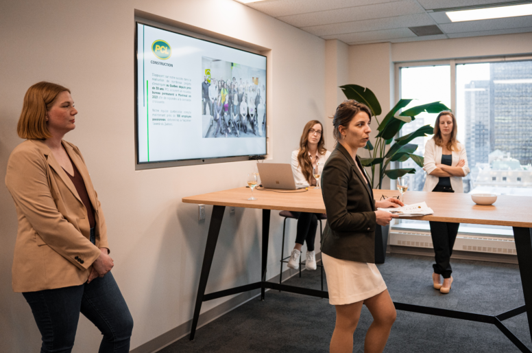 Soirée inspirante de réseautage chez PCL Construction